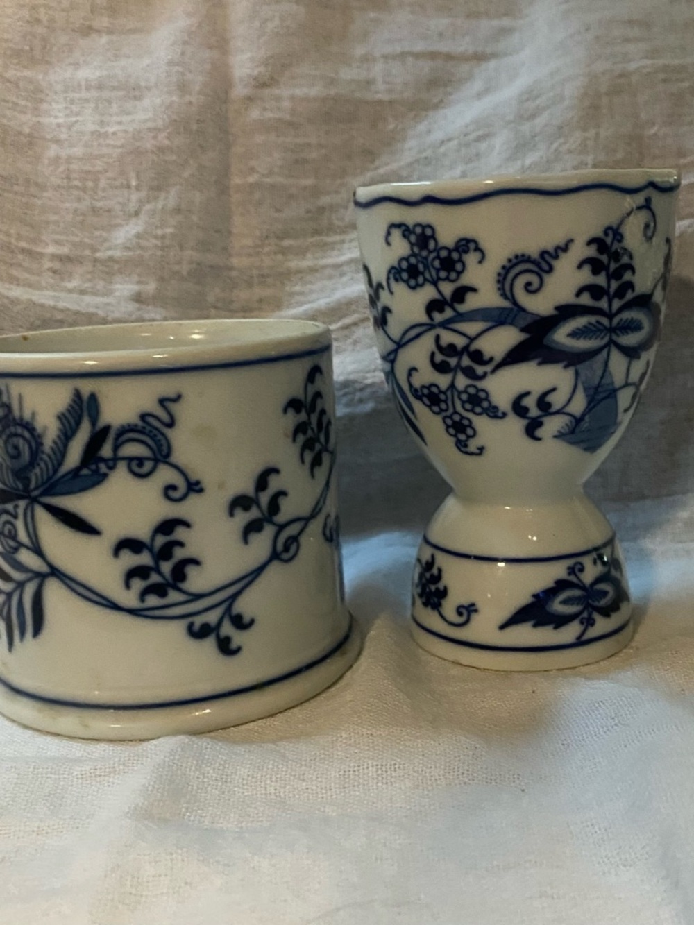 Blue Danube Porcelain Egg Cup and Jelly Set
